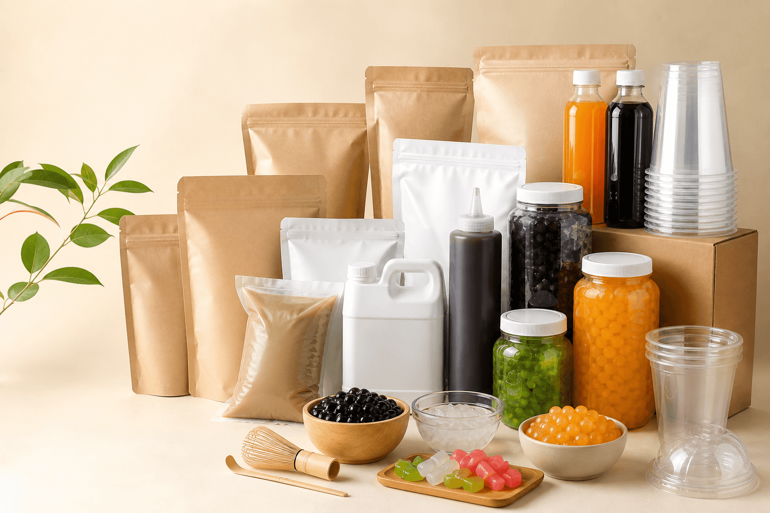 Danh mục nguyên liệu và bao bì cho quán